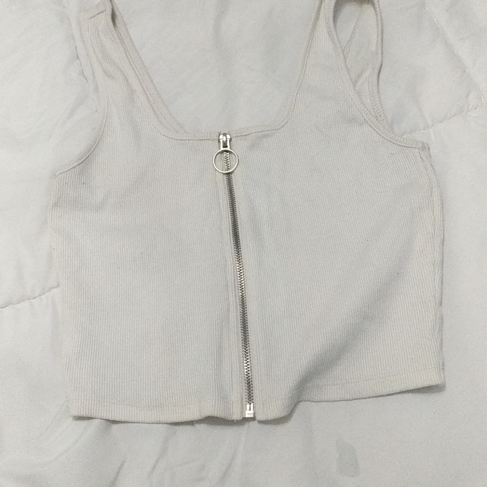 White crop top